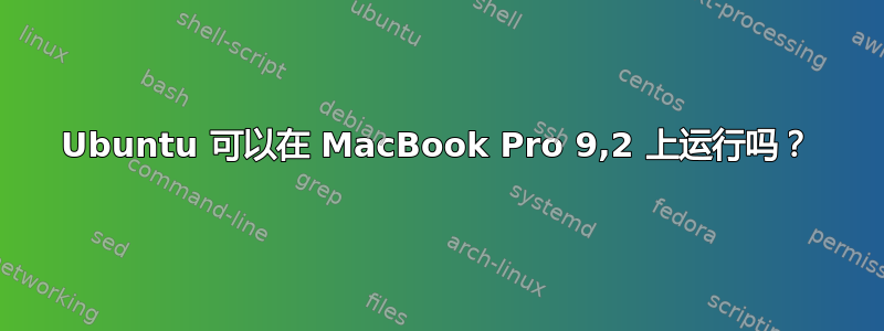 Ubuntu 可以在 MacBook Pro 9,2 上运行吗？