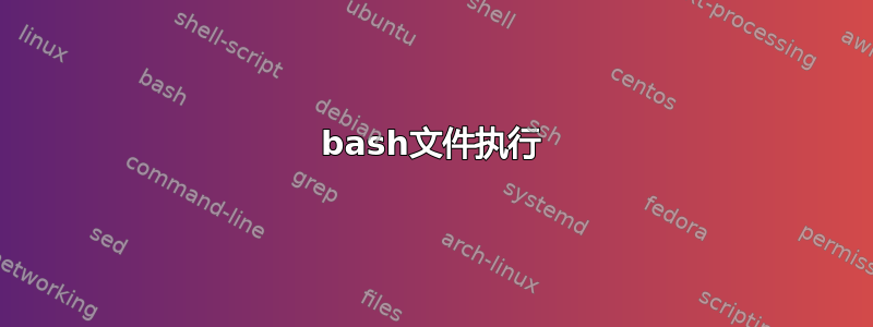 bash文件执行