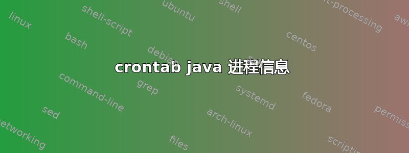 crontab java 进程信息