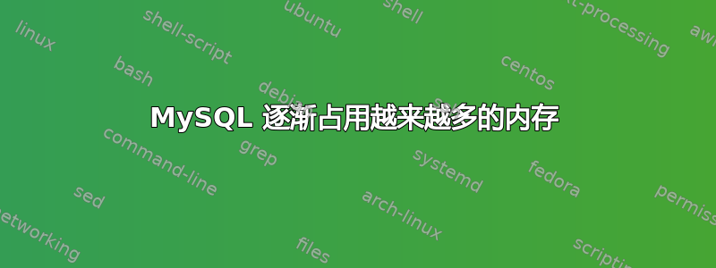 MySQL 逐渐占用越来越多的内存