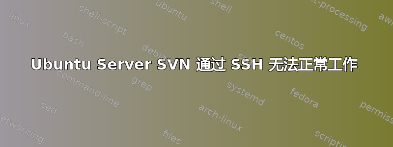 Ubuntu Server SVN 通过 SSH 无法正常工作