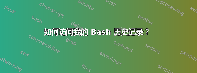 如何访问我的 Bash 历史记录？