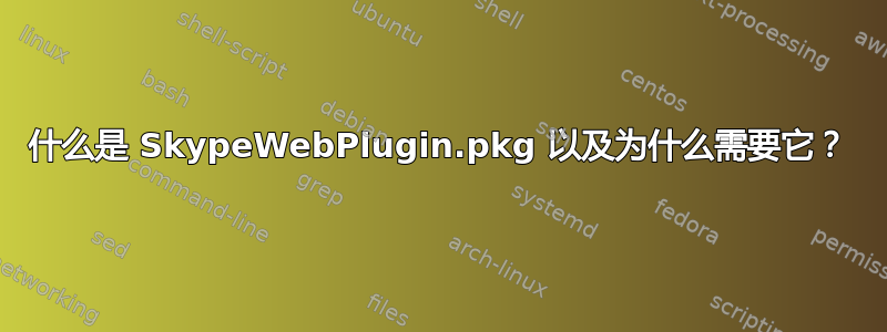 什么是 SkypeWebPlugin.pkg 以及为什么需要它？