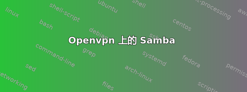 Openvpn 上的 Samba