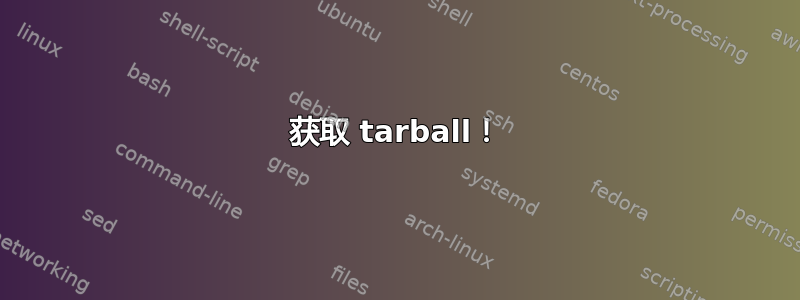 获取 tarball！