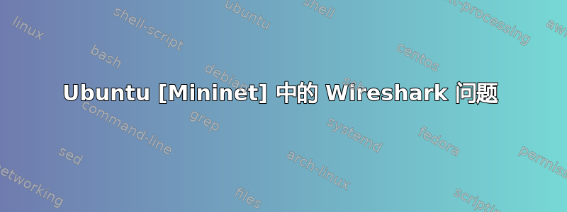 Ubuntu [Mininet] 中的 Wireshark 问题