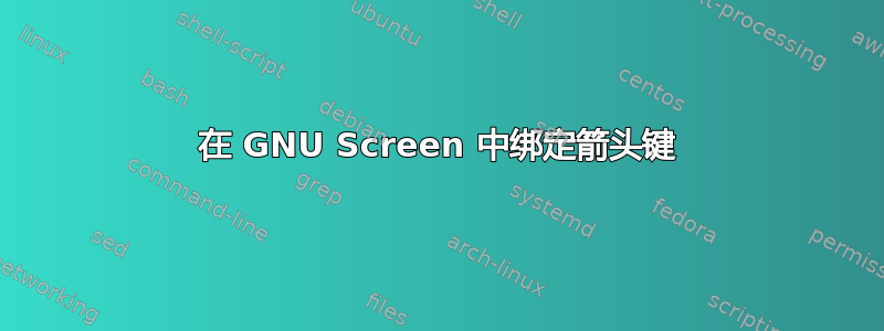 在 GNU Screen 中绑定箭头键