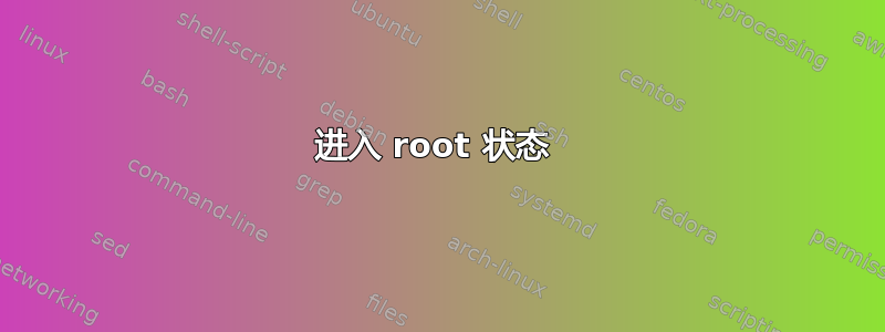 进入 root 状态 