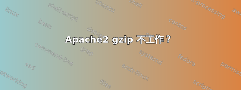 Apache2 gzip 不工作？