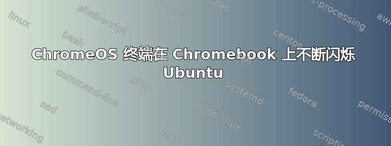 ChromeOS 终端在 Chromebook 上不断闪烁 Ubuntu