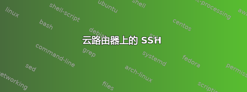 云路由器上的 SSH