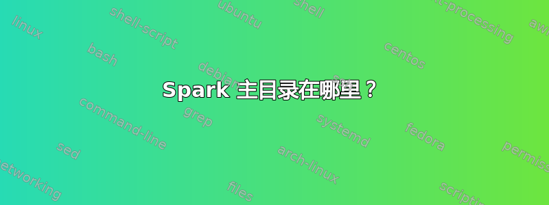 Spark 主目录在哪里？