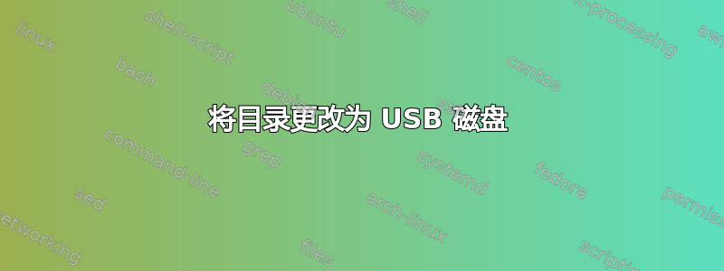 将目录更改为 USB 磁盘