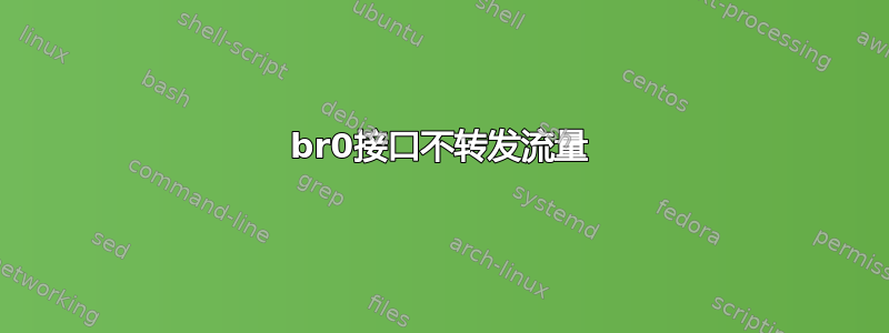 br0接口不转发流量