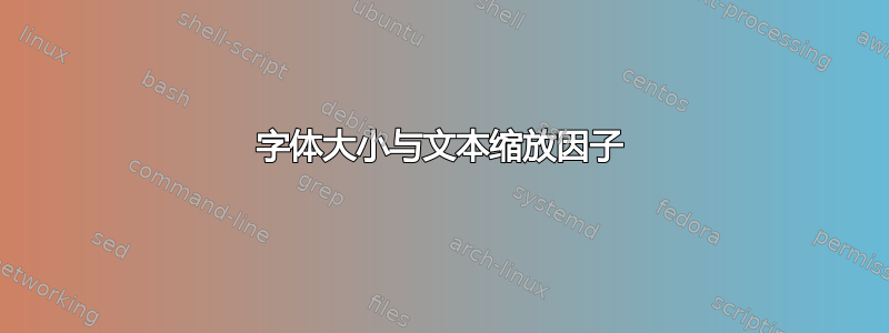 字体大小与文本缩放因子