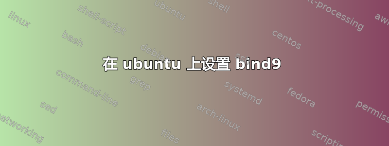 在 ubuntu 上设置 bind9