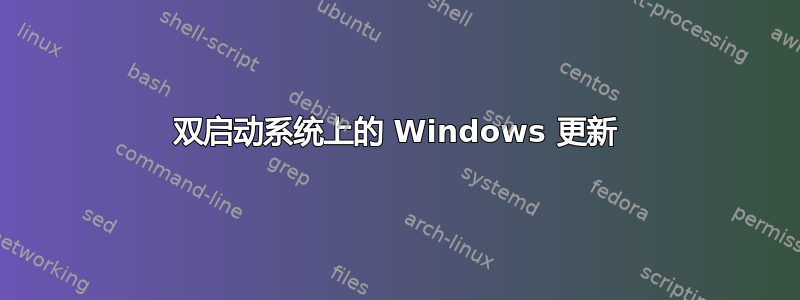 双启动系统上的 Windows 更新