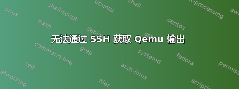 无法通过 SSH 获取 Qemu 输出