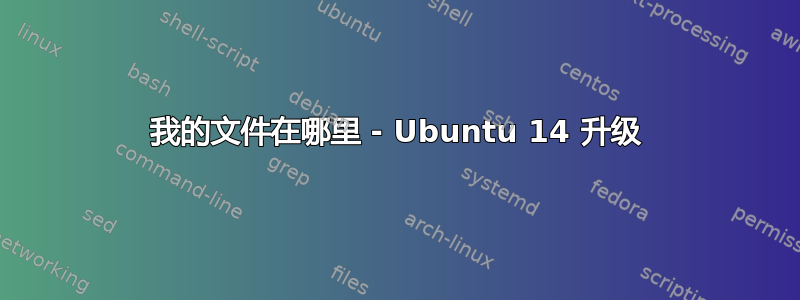 我的文件在哪里 - Ubuntu 14 升级