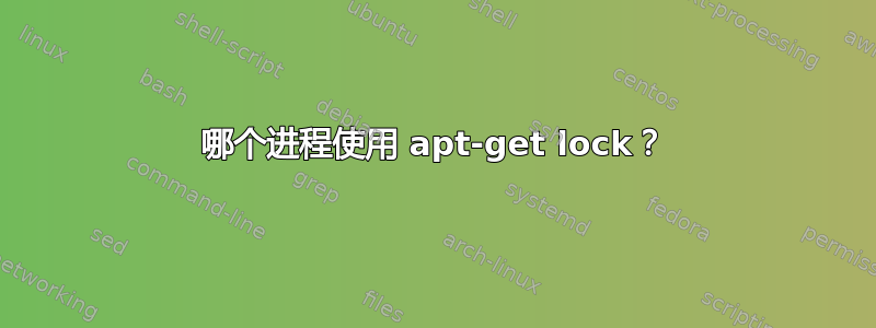 哪个进程使用 apt-get lock？