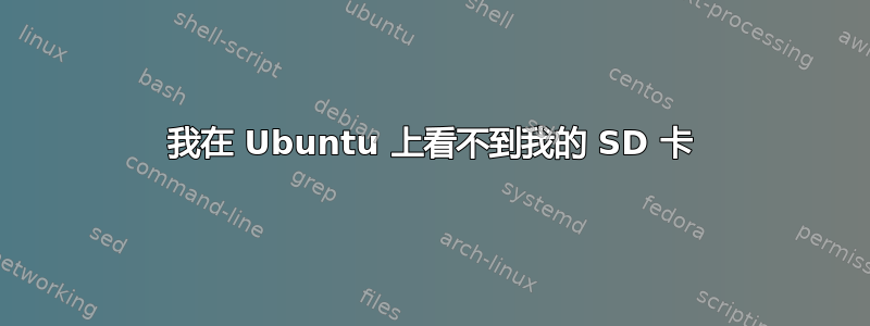 我在 Ubuntu 上看不到我的 SD 卡