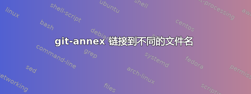 git-annex 链接到不同的文件名