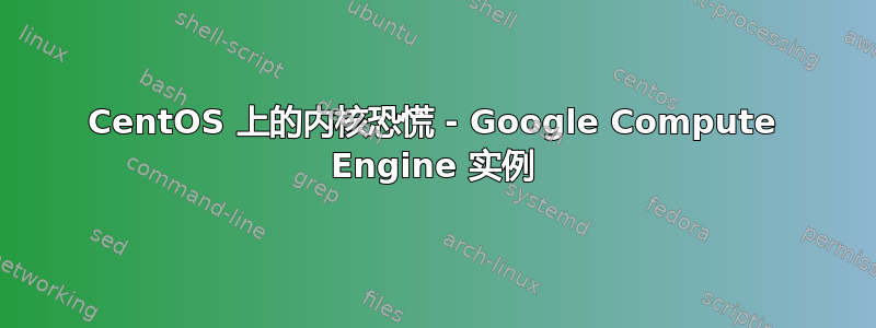 CentOS 上的内核恐慌 - Google Compute Engine 实例