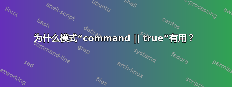 为什么模式“command || true”有用？