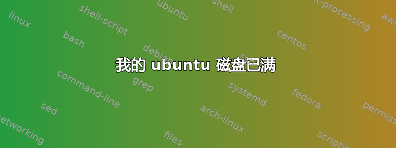 我的 ubuntu 磁盘已满