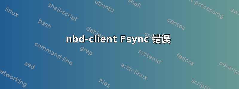 nbd-client Fsync 错误