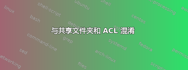 与共享文件夹和 ACL 混淆