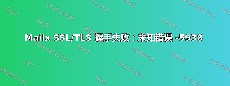 Mailx SSL/TLS 握手失败：未知错误 -5938