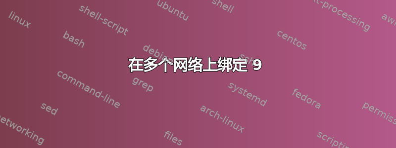 在多个网络上绑定 9