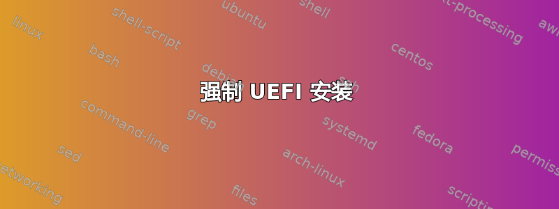 强制 UEFI 安装