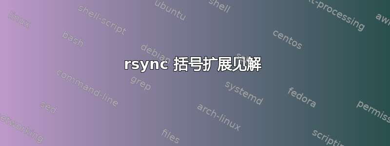 rsync 括号扩展见解