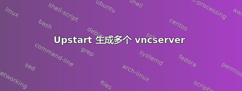 Upstart 生成多个 vncserver