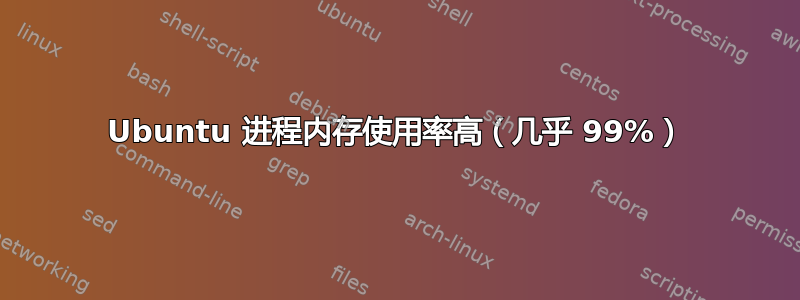 Ubuntu 进程内存使用率高（几乎 99%）