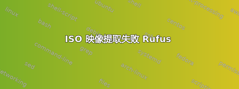 ISO 映像提取失败 Rufus