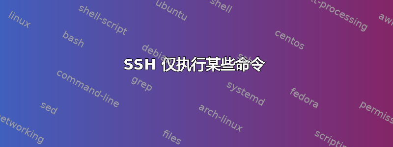 SSH 仅执行某些命令