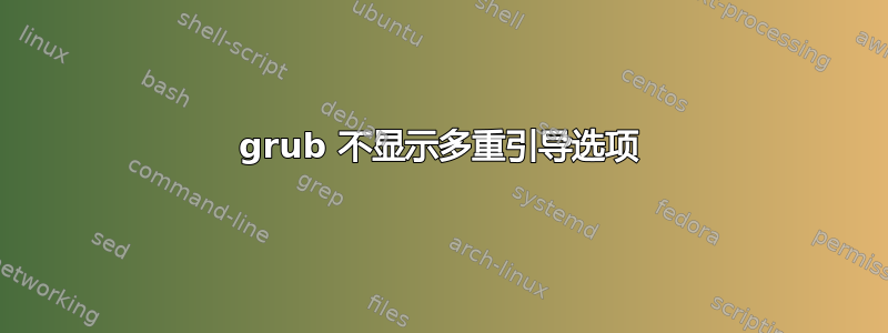 grub 不显示多重引导选项