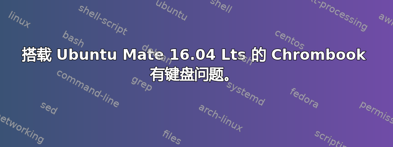 搭载 Ubuntu Mate 16.04 Lts 的 Chrombook 有键盘问题。