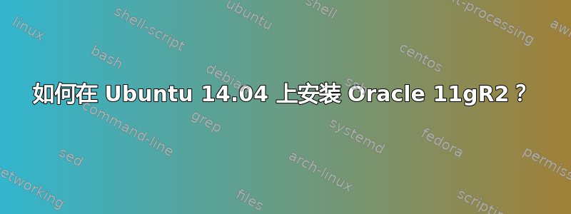 如何在 Ubuntu 14.04 上安装 Oracle 11gR2？