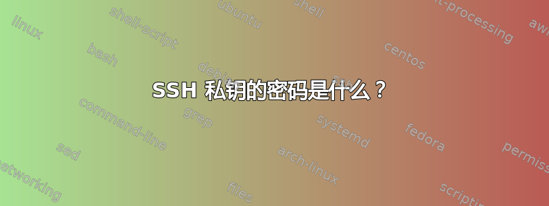 SSH 私钥的密码是什么？