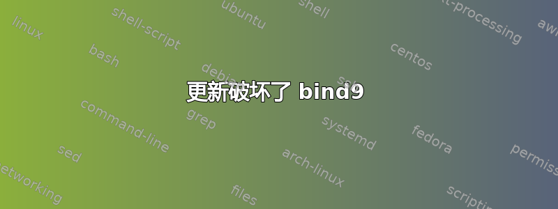 更新破坏了 bind9