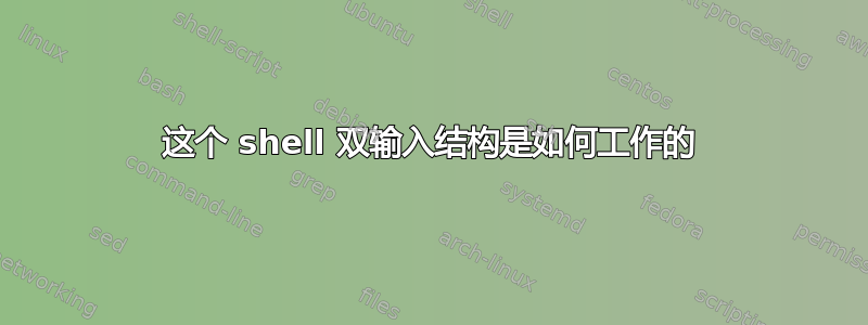 这个 shell 双输入结构是如何工作的