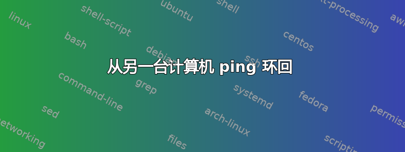 从另一台计算机 ping 环回