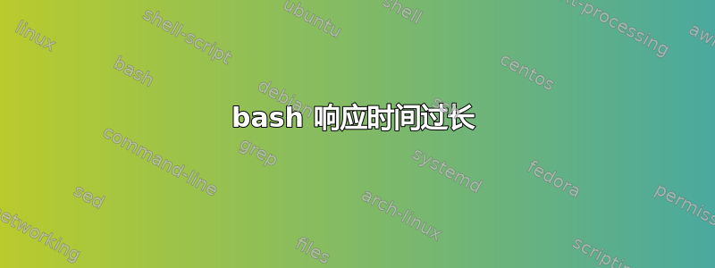 bash 响应时间过长