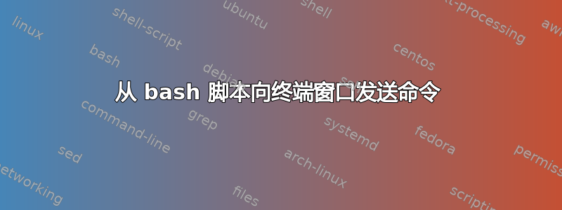 从 bash 脚本向终端窗口发送命令