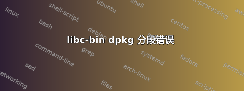 libc-bin dpkg 分段错误